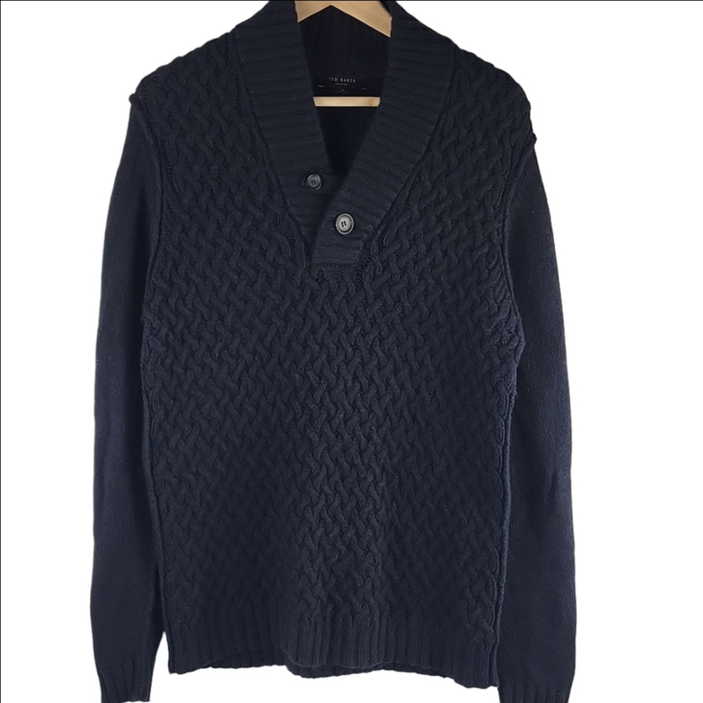 Ted Baker Cable Knit Sweater Size 3 (Medium)